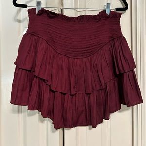 Maroon Skirt